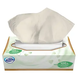 Серветки косметичні Zewa Softis Natural Soft 80 шт. (7322541351414) - мініатюра 3