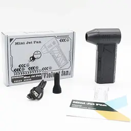Міні турбовентилятор 5000 мА·год, від USB, ZY7400-SE / PRO / Акумуляторна повітродувка / Портативний турбофен - мініатюра 9