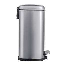 Відро для сміття з плавним закриттям прямокутне Mixxus Premium Style-TC0305 SS Color 5л нержавіюча сталь MI7060, Нержавіюча сталь - мініатюра 4