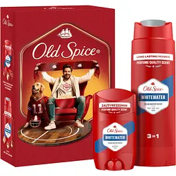 Подарунковий набір Old Spice Sports Fan Whitewater: дезодорант-стік 50 мл + гель для душу 3-в-1, 250 мл