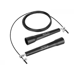 Скакалка 4FIZJO Standard+ швидкісна для кросфіту Black 4FJ0183 (P-5907739311528) - мініатюра 2