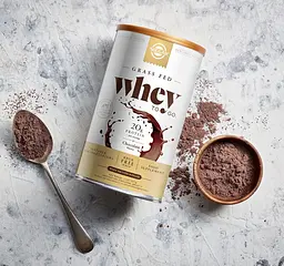 Сироватковий протеїн Solgar Grass Fed Whey To Go 377 г шоколад - мініатюра 2