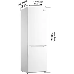 Холодильник Midea MDRB424FGF01I з морозильною камерою - мініатюра 3