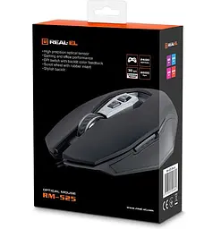 Миша REAL-EL RM-525 Чорний (EL123200029) - мініатюра 7
