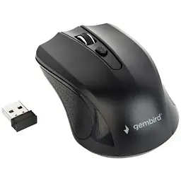 Миша Gembird MUSW-4B-04 бездротова чорний dpi 1600 USB 2xAAА (MUSW-4B-04)