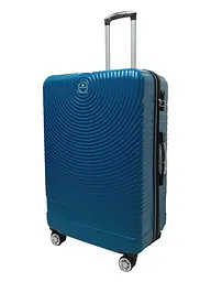 Валіза велика L ABS-пластик Worldline Airtex 652 78×52×34см 128л Синій - мініатюра 2