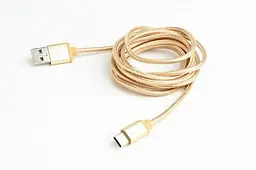Кабель USB AM - Type-C, 1.8 м, золотистий, Cablexpert (CCB-mUSB2B-AMCM-6-G)