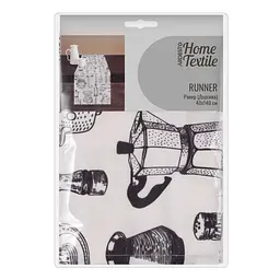 Ранер Ardesto Kitchen 40х140см, 90% поліестер, 10% бавовна, білий (ART01KN)