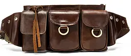 Чоловіча шкіряна сумка-бананка Vintage 23,5х13х3 см 000156015