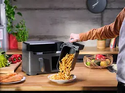 Аерогриль Tefal Dual EasyFry & Grill AirFryer чорний 2700 Вт (EY905B10) - мініатюра 14