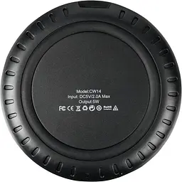 Бездротовий зарядний пристрій Hoco CW14 5W Black - мініатюра 2