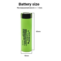 Промисловий Li-Ion акумулятор Panasonic NCR18650B 3400 mAh без захисту 18650 - мініатюра 4