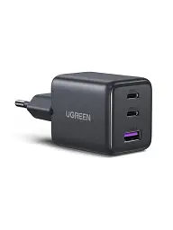 Зарядний пристрій UGREEN X515 GaNInfiniti 30W Fast Charger 3-Port для iPhone 16 15 14 Pro MAX, Samsung Galaxy, Xiaomi Tablet, iPad
