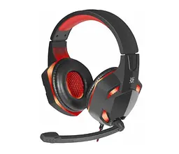 Ігрові навушники Defender Warhead G-370 2м Чорно-червоні - мініатюра 2