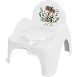 Горщик-стілець Tega Baby дитячий з музикою Wild&Free Little Fox white green
