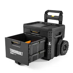 Ящик для інструментів TOUGHBUILT TB-B1-D-R92 StackTech на колесах з 1+1 висувними шухлядами - мініатюра 3