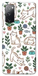 TPU чохол Demsky Cats pattern для Samsung Galaxy S20 FE