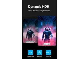 Кабель Vention Embrace the Brilliance of 8K USB-C - HDMI v2.1 1.8м Black (CRCBAC) - мініатюра 8