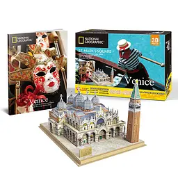 3D Пазл CubicFun National Geographic Площа Святого Марка, 107 елементів (DS0980h) - мініатюра 3
