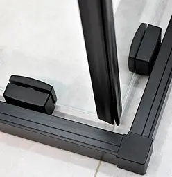 Душова кабіна Dusel DSL194B Black Matt 1000x1000x1900, Чорний матовий, Універсальна, прозрачний, Чорний матовий, 100x100 - мініатюра 5