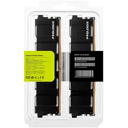 Модуль пам'яті для комп'ютера DDR5 32GB (2x16GB) 6000 MHz Black Prologix (PRO32GB6000B5K) - мініатюра 7