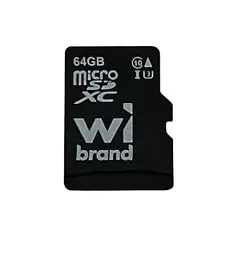 Карта пам'яті microSDXC, 64Gb, Wibrand, Class10 UHS-I U3 без адаптера (WICDXU3/64GB)