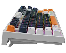 Механічна ігрова клавіатура GamePro GPMK-18 Red Switch Hot-Swap TKL RGB White - мініатюра 3