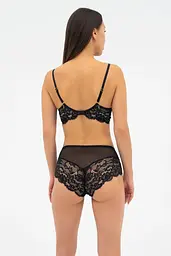Жіночі трусики KRISTINA 020 435 08 Effetto Lingerie чорний-піон 44/XL - мініатюра 4