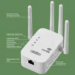 Ретранслятор-маршрутизатор XON ReLink X1200R4 1200Мбіт/с 5/2.4 ГГц Білий (CNRWSW021412W 4197) - мініатюра 4