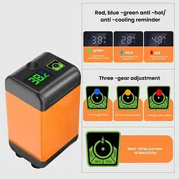Портативний душ кемпінговий 6000 mAh з дисплеєм індикації температури - мініатюра 2
