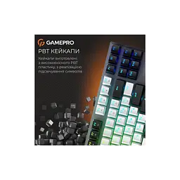 Клавіатура GamePro Genesis Joker Pro MK124G Pro Outemu Red Switch Wireless/Bluetooth/USB UA Gray (MK124G Pro) - мініатюра 12
