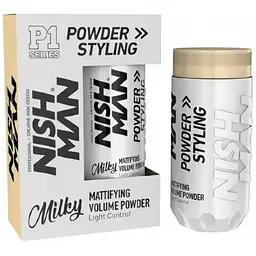 Пудра для укладання волосся Nishman Matte Finish Volume Powder P1 Milky 20 г