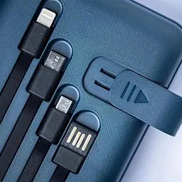 Зовнішній акумулятор Remax Hunergy 30000 mAh (RPP-199) 22.5W PD+QC синій - мініатюра 6