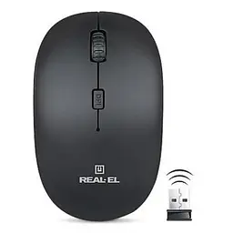 Комп'ютерна мишка Real-El (RM-301 black) - мініатюра 2