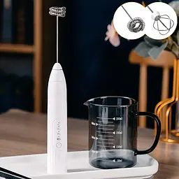 Капучинатор ручний CoffeeMix, білий, акумуляторний, 2 насадки, 5 Вт - мініатюра 10