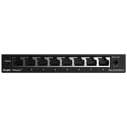8-портовий керований комутатор Ruijie RG-ES208GC, 8x10/100/1000BASE-T, 160x75x24 мм
