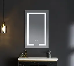 Дзеркало Mixxus Hard MR07-50x80 (LED Touch, антизапотівання, димер, регулювання яскравості) MX9992 - мініатюра 5