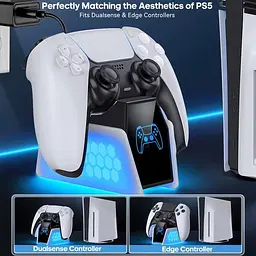 Зарядна станція Dobe Charging Dock TP5-35132 для PS5 DualSense White [156493] - мініатюра 7