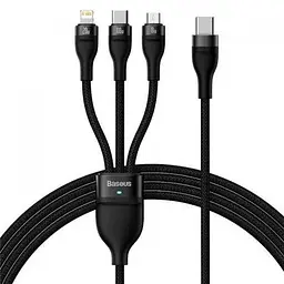 Кабель Baseus Flash Series 2 3 в 1 (Micro USB+Lightning+Type-C) 100W 1.5 м (CASS030201)