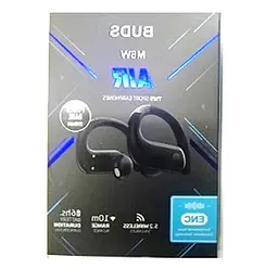 Бездротові спортивні навушники Buds M6W Air 5.2 c кейсом 2200mAh (Black) - мініатюра 2