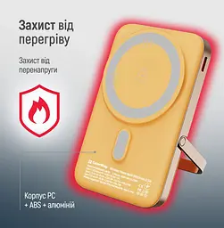 Повербанк Powerbank ColorWay PB-100LPA2Y-WPDD 10000mAh 15W MagSafe Watch (USB-C PD 22.5W) Orange - мініатюра 12