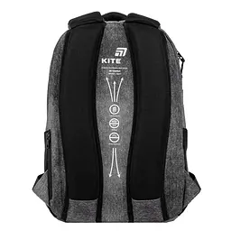 Рюкзак для старшої школи Kite Education teens 2587M Darkness Чорний (K26-2587M-5) - мініатюра 7