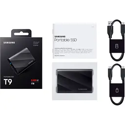 Зовнішній SSD накопичувач Samsung T9 1TB Black (MU-PG1T0B/EU) [106075] - мініатюра 7