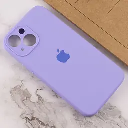 Чохол Silicone Case Full Camera Protective AA Apple iPhone 13 6.1" Бузковий / Dasheen - мініатюра 4
