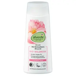 Очищувальне молочко Alverde Naturkosmetik з органічною шипшиною 200 мл