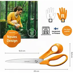 Ножиці універсальні Fiskars 25 см (1075039) - мініатюра 3