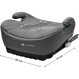 Автокрісло-бустер Kinderkraft i-Boost 2 Pro Gray (KCIBOO02GRYPR00) - мініатюра 3