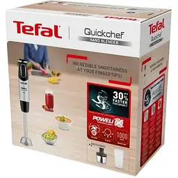 Блендер заглибний 2в1 Tefal Quickchef 1000 Вт чаша 800 мл чопер 500 мл сріблясто-чорний (HB659838) - мініатюра 6