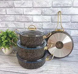 Набір посуду O.M.S. Collection 3036 Gold 7 предметів - мініатюра 3