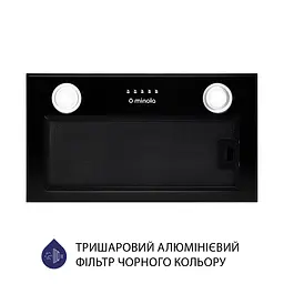 Витяжка повновбудована MINOLA HBI 5622 BLF 1000 LED - мініатюра 3
